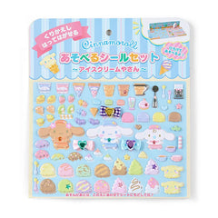 Cinnamoroll Ice Cream Shop Dining Adventures Playable Resuable Sticker Set, Large!