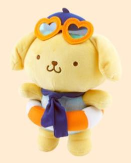 Sanrio Summer Poolside Fun Pompompurin Plushie