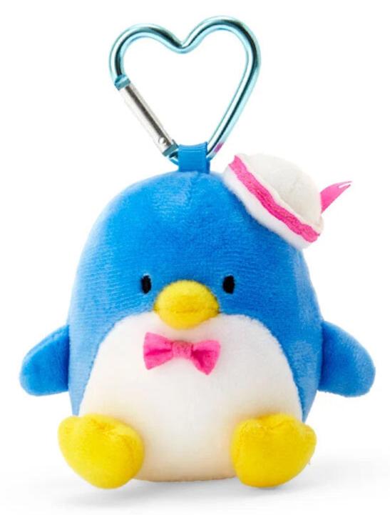 Tuxedo Sam Mini Mascot Heart Clasp Plush Keychain