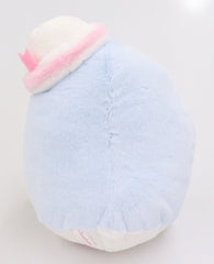 Is Tuxedo Sam touching his cheeks, thinking, "OMG, am I really THIS adorable?!" If so, can you blame him? As if Tuxedo Sam wasn't already impossibly sweet and lovable, here he is presented in the most cuddly soft fleece fabric and in a pastel palette, wearing a light pink bow tie. So many squeal-inducing details in this fabulous plushie from Sanrio!