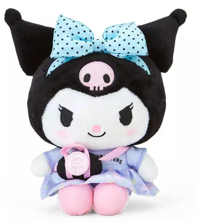 Feelin' like you need a vacation big time? Wherever that paradise may be, you can always dream big about it with the Sanrio in Vacation Mode Kuromi Plushie - maybe some day you can take it with you! With passport in hand, and real-zip side bag, this adorable travel companion is ready for any adventure.

Fitted in lovely leisurely attire with a bag strapped around their waist, they are all set to go! Their cute outfits and cheerful expressions will bring a smile to your face as you explore new places togethe