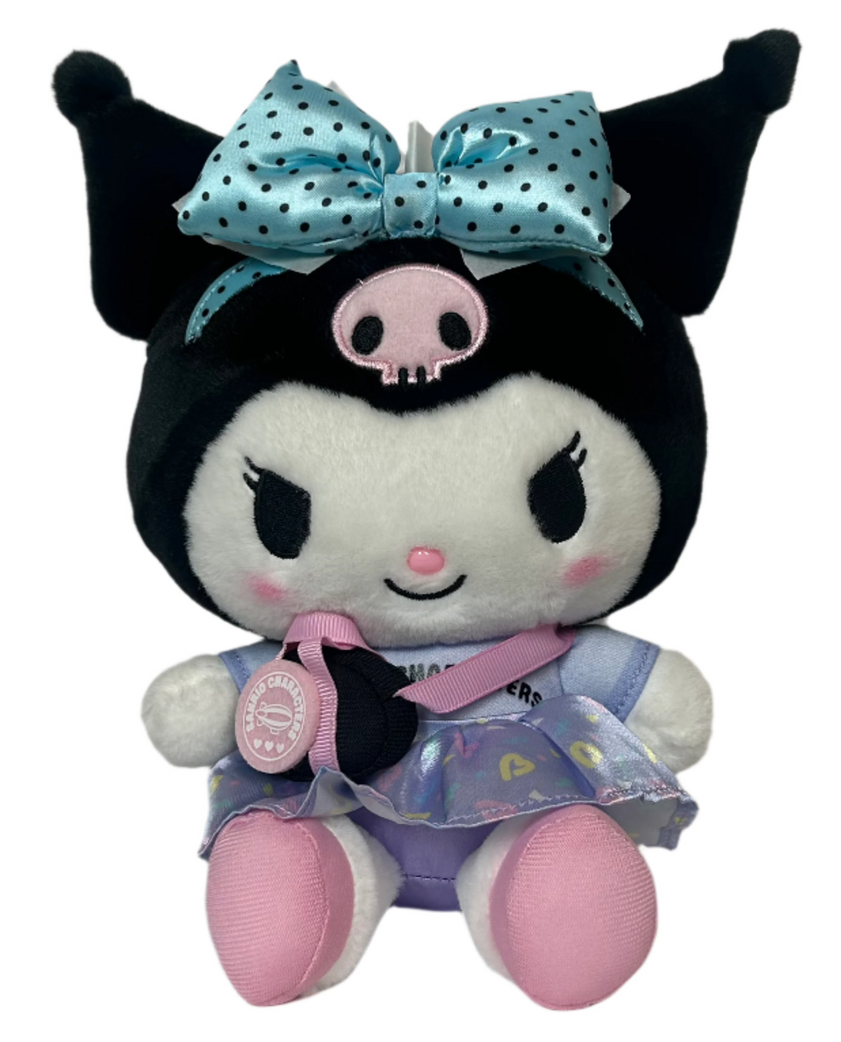 Feelin' like you need a vacation big time? Wherever that paradise may be, you can always dream big about it with the Sanrio in Vacation Mode Kuromi Plushie - maybe some day you can take it with you! This adorable travel companion is ready for any adventure.