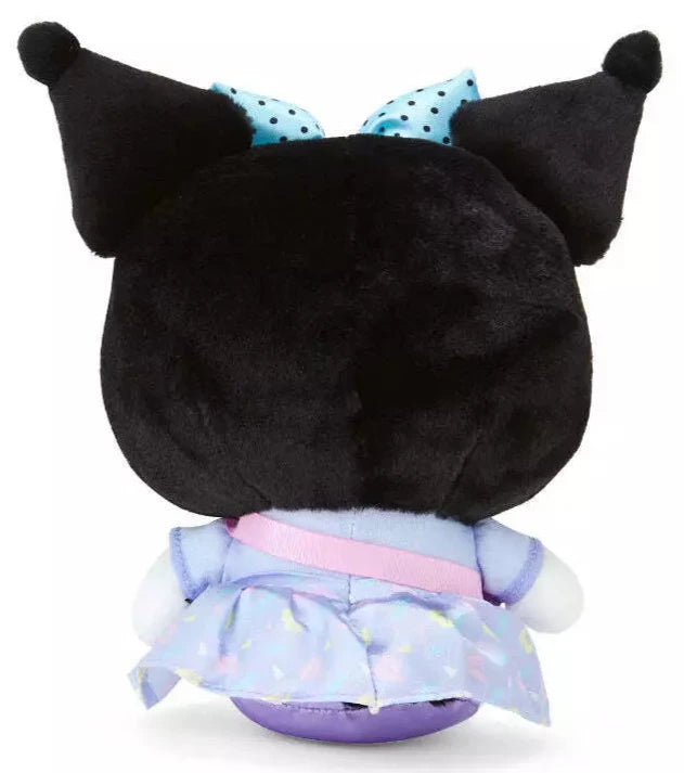 Feelin' like you need a vacation big time? Wherever that paradise may be, you can always dream big about it with the Sanrio in Vacation Mode Kuromi Plushie - maybe some day you can take it with you! With passport in hand, and real-zip side bag, this adorable travel companion is ready for any adventure.

Fitted in lovely leisurely attire with a bag strapped around their waist, they are all set to go! Their cute outfits and cheerful expressions will bring a smile to your face as you explore new places togethe