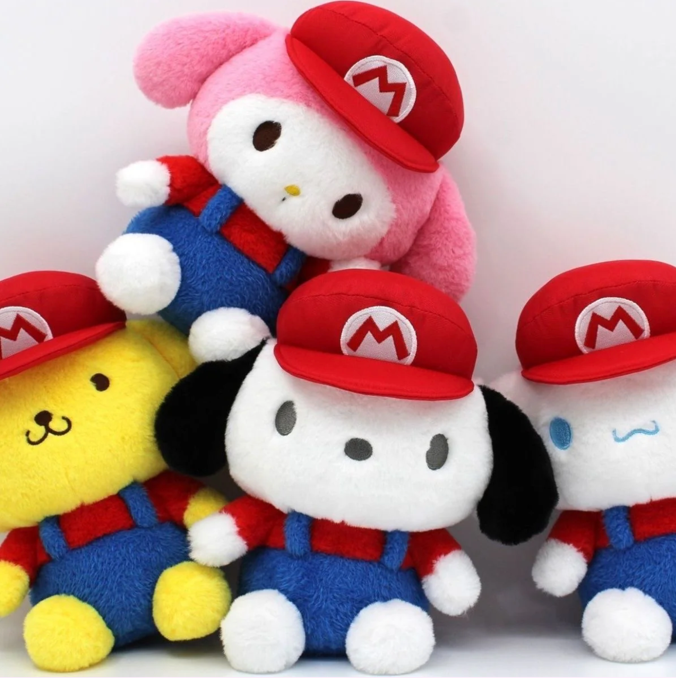 My Melody Mario Brothers x Sanrio Mash-up Plushie