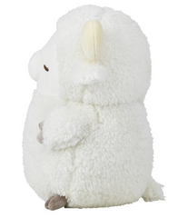 Calming Cuddlers are chubby plush animals with fluffy, round bodies that have gentle faces and peaceful color palettes. From the Korean Poksin series, which means "fluffy" in Korean. This Sheep Calming Cuddler Korean Plushie is a fluffy and cute hugging pillow that fits comfortably in both arms.