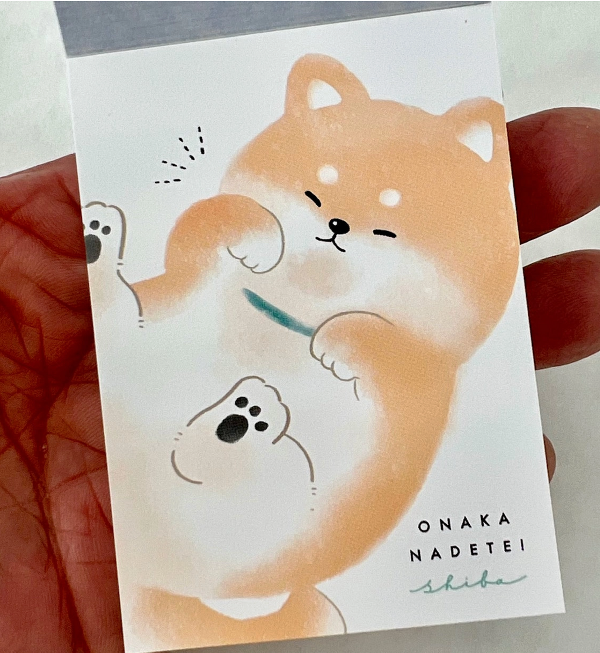 Sleepy Shiba Inu Dog Kawaii Mini Notepad