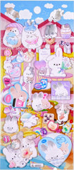 Turn anything into a pastel kawaii dream with this adorable Sleepy Sweet Shop Big Puffa Kawaii Puffy Sticker Sheet! This set features a super cute collection where sleepy adorable kawaii animals hang out in a delicious sweets shop! From fluffy penguins, sweet treats and playful kitties to cozy comfort-food goodies, every little detail is bursting with personality!