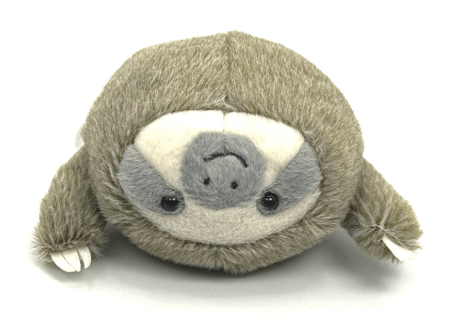 The Sloth Weighted Mini Plushie is a palm-sized plush toy with a chubby, round form, the ever-popular sloth appears in a unique position.   The soft and fluffy texture will make you want to pet it forever! Small beans in its back give it a perfect soothing weight.