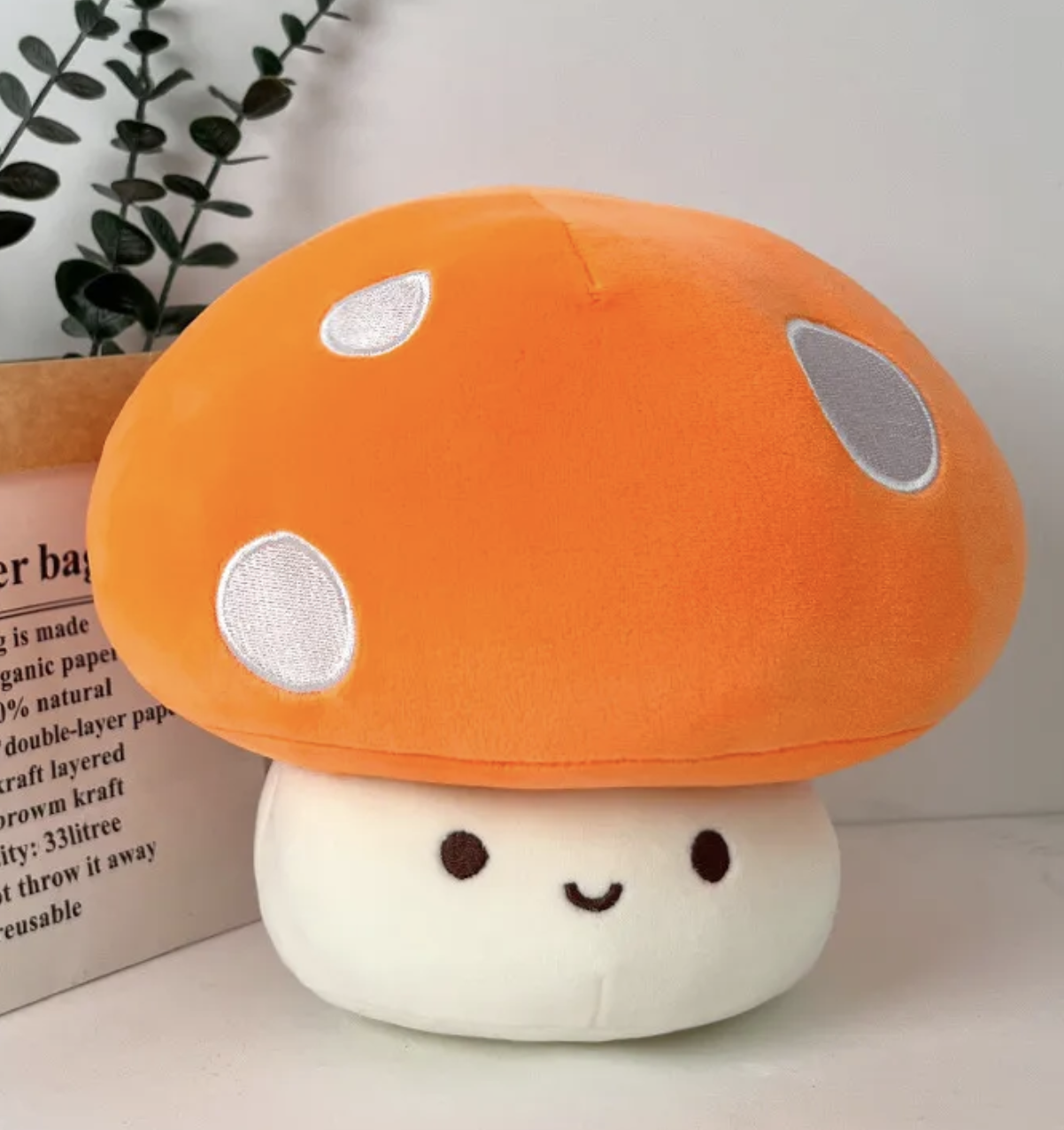 The whimsical Smiling Mushroom Plushie Gang! A vibrant array of adorable fungi companions that will add a pop of color and cheer to any space! Each plush in this collection is lovingly crafted with soft, huggable materials and comes in a variety of bright and playful colors.