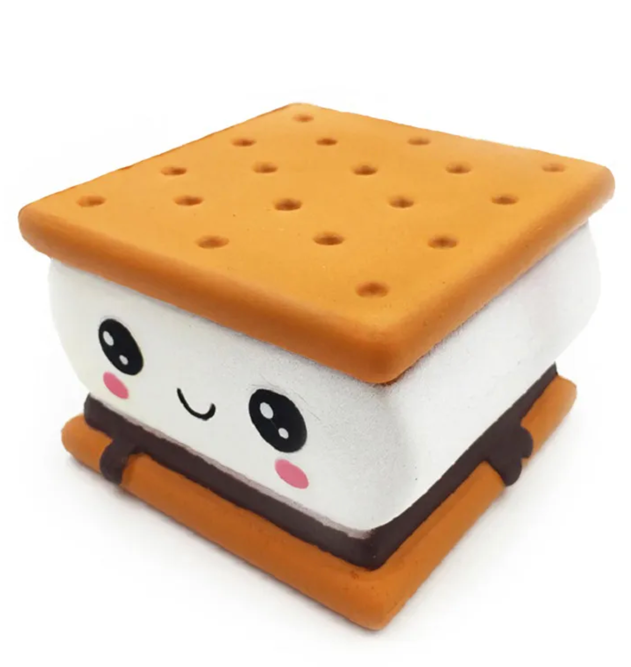 Sink your fingers into the soft, slow-rising texture of this Smiley S'mores Squishy Fidget Toy. Perfect for squeezing, squishing, and relieving stress, these adorable toys are as therapeutic as they are cute, making them ideal companions for relaxation or fun.