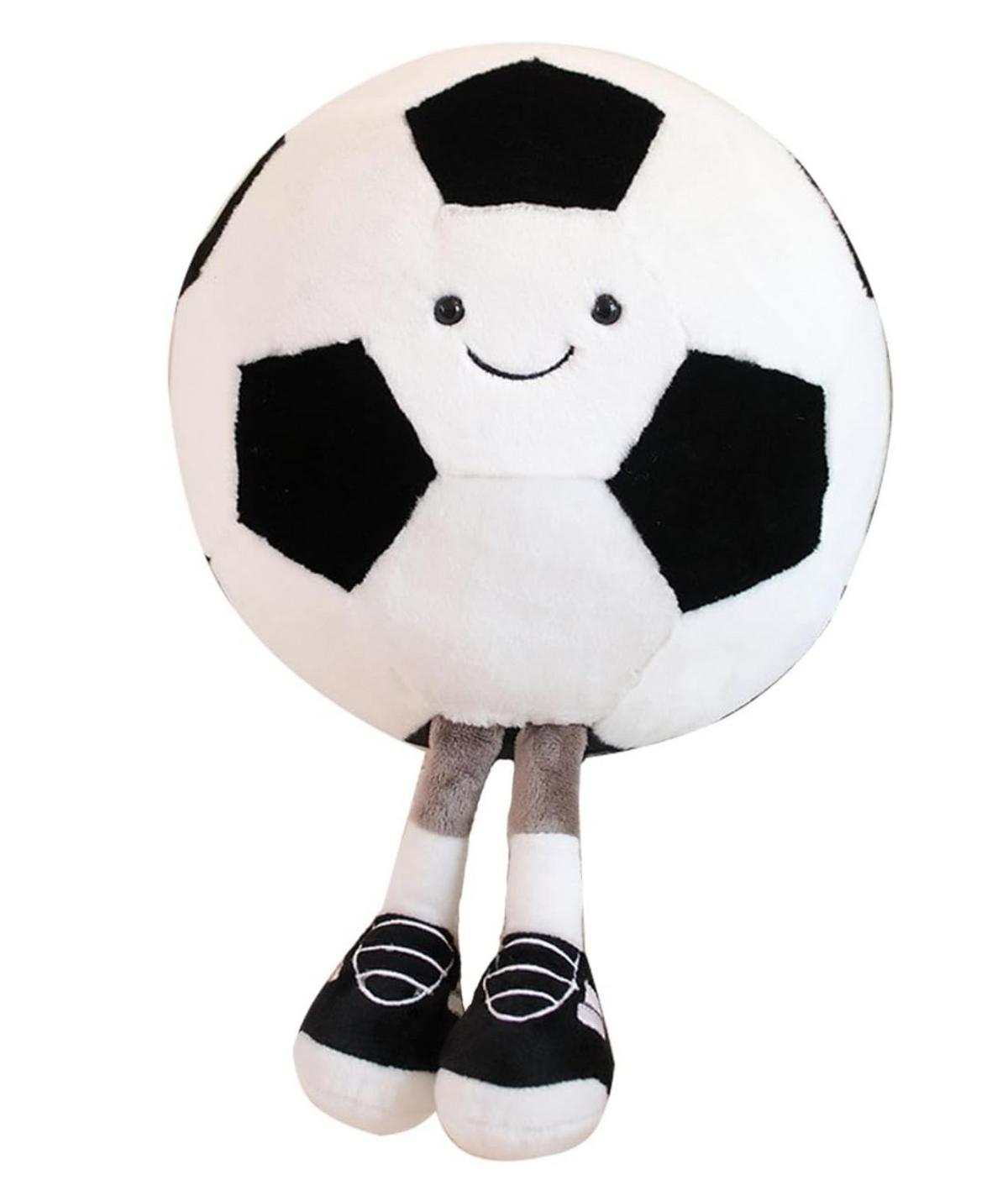 This Smilin' Happy Soccer Ball Plushie is a happy, soft, round, smiley soccer ball. Nuff said.