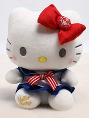 Set sail on a sea of cuteness with our Smooth Sailing Hello Kitty Plushies! These adorable plush toys feature Hello Kitty dressed in a charming sailor outfit, complete with a classic navy blue and white dress with red and white striped ribbon, and a cute little anchor embroidered in her signature red bow.

Crafted from soft, high-quality materials, these plushies are perfect for cuddling and make a delightful addition to any Hello Kitty collection. Whether you're a fan of nautical adventures or simply love 