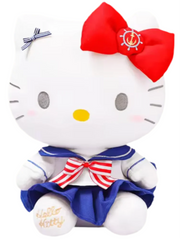 Set sail on a sea of cuteness with our Smooth Sailing Hello Kitty Plushies! These adorable plush toys feature Hello Kitty dressed in a charming sailor outfit, complete with a classic navy blue and white dress with red and white striped ribbon, and a cute little anchor embroidered in her signature red bow.

Crafted from soft, high-quality materials, these plushies are perfect for cuddling and make a delightful addition to any Hello Kitty collection. Whether you're a fan of nautical adventures or simply love 