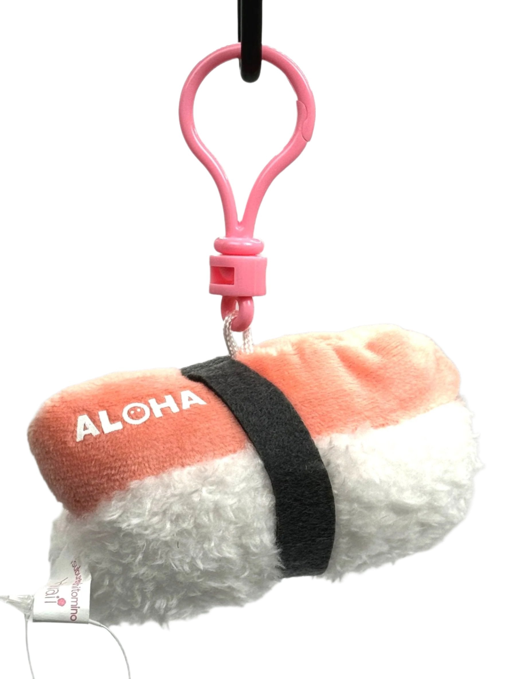 Who wouldn’t love an adorable Spam Musubi Plushie Keychain?!  This sushi-inspired keychain, giving off strong Aloha Hawaii vibes, combines the deliciousness of spam musubi with the cuteness of a plushie, and lo, the perfect quirky accessory for sushi lovers is born.