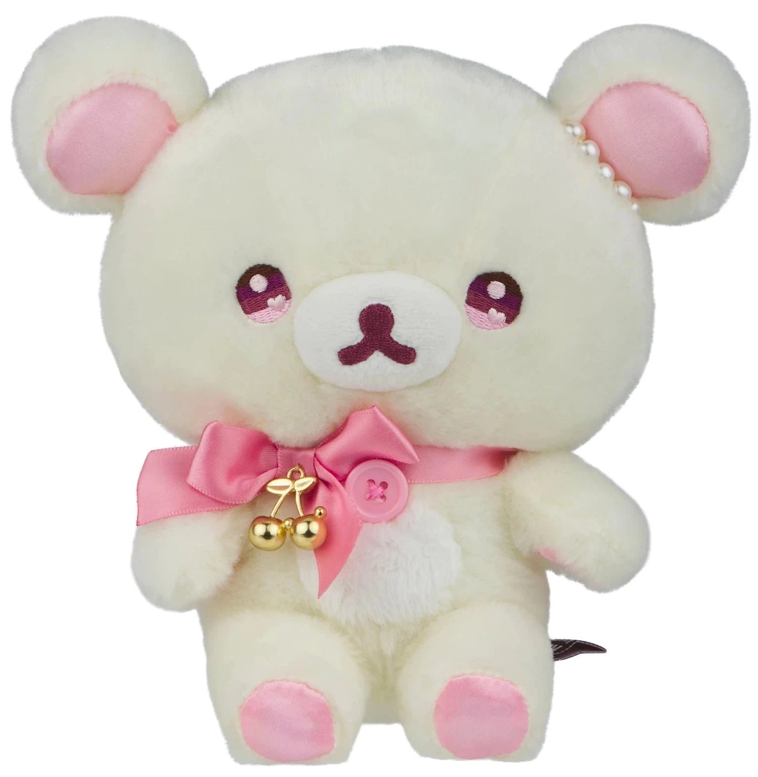 Sparkle Cherry Jewel Korilakkuma White Bear Plushie – Plush Krush Sparkle Cherry Jewel Korilakkuma White Bear Plushie – Plush Krush