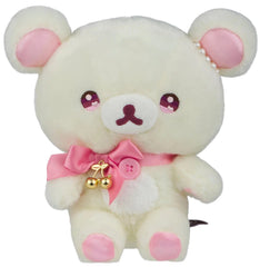 The Sparkle Cherry Jewel Korilakkuma White Bear Plushie is a unique and glam plush that combines the adorable charm of the Korilakkuma character with sparkling elements and decorative pearls. Giving elegance and fashion through and through, the pearl detail on the ear adds an even further sense of luxury, while the teddy bear itself is ultra classic and still ready to cozy on down!

The impeccable details are even seen in the embroidered ombre eyes with hearts!

This plushie is a special edition, perfect fo