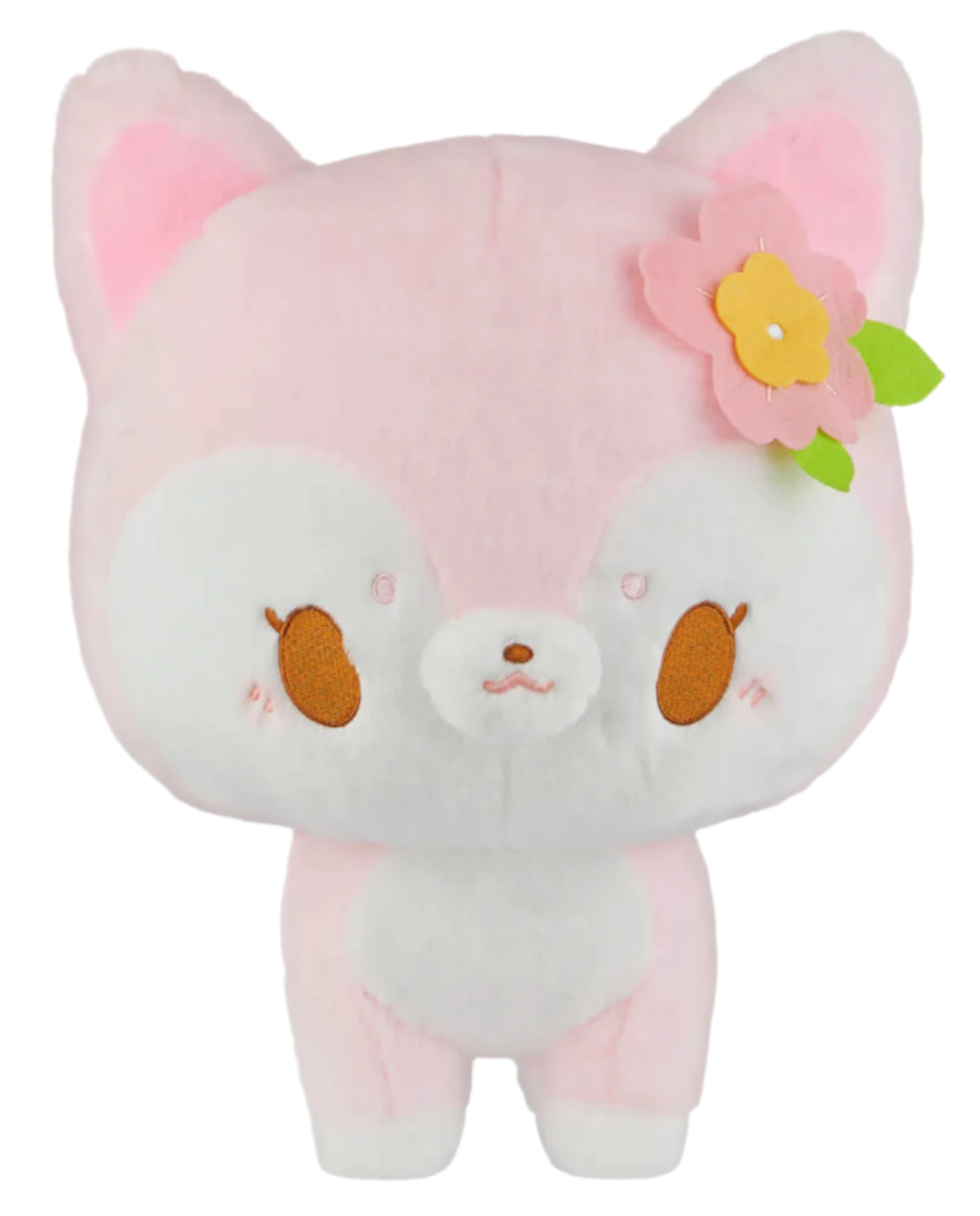 Meet the precious Speckle the Pink Whimsical Deer Plushie, your new cuddly and cute companion. This ultra-soft plushie features Speckle, an adorable deer with dainty floral details, big brown eyes, and a cute button nose that’s sure to melt your heart.