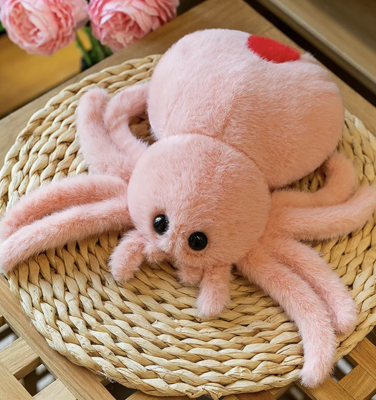 Available in a variety of sizes and colors, our Spider Plushies are sure to delight spider enthusiasts of all ages. Whether you're decorating or simply love these eight-legged friends, our plushies are here to weave their way into your heart. Bring home a bit of crawly fun with our Spider Plushies today!