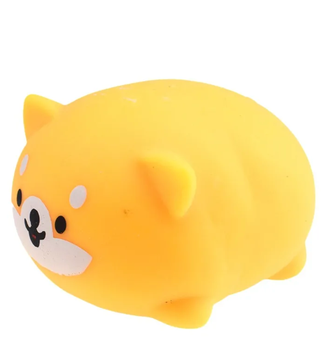 Reduce those stressful moments with the calmingly adorable face, bright happy colors, and round squishy bod of this delightful fidget toy.&nbsp;  The Stress Reducing Shiba Inu Squishy Sensory Toy comes packed in cheerful and sweet packaging, making it a perfect gift for children and adults alike.