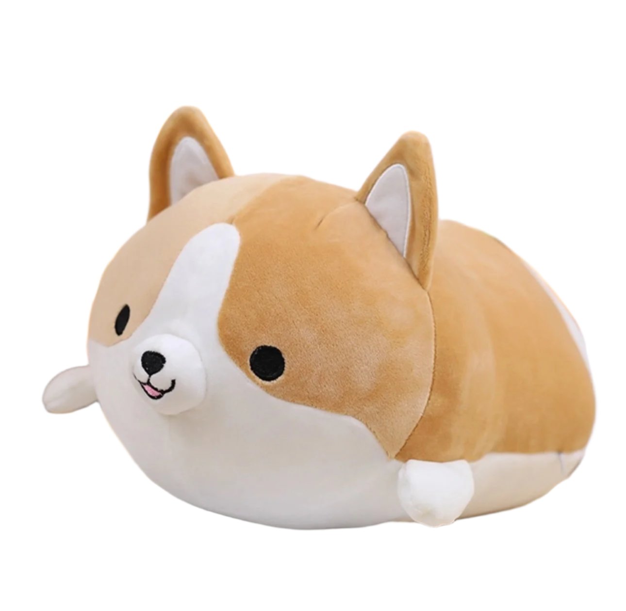 Corgi lovers represent your corgi love with this big, happy, smiley dude. Our Stuffed Corgi Pillow Plushie is a nice size for the head of the bed or to spruce up your vehicle. Soft on the outside, stuffed well and firm on the inside. Who’s a good boy? This guy. This guy’s a good boy, that’s who.