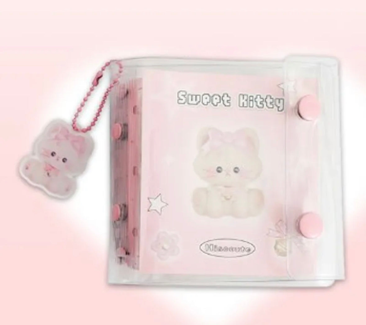 Preserve your precious memories in style with this delightful photo album featuring the sweetest pink kitty design on its cover. Each of the ten pages of this album provides a loving home for your favorite 3-inch photos, ensuring they're safely stored and beautifully displayed for years to come.