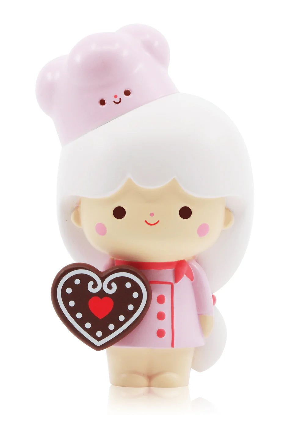 If you’re seeking a lovely baking companion, the Momiji Sweetheart Message Vinyl Figurine Doll will make life lovelier! Her adorable smile and pretty pink outfit qualify her as the perfect gift for all baking enthusiasts!  She is a limited edition figurine doll, with only 1,222 in existence worldwide. Available in two versions, you can choose the big sister at 5 inches or the baby sister at 3 inches. Buy them separately or collect them together for the perfect set!