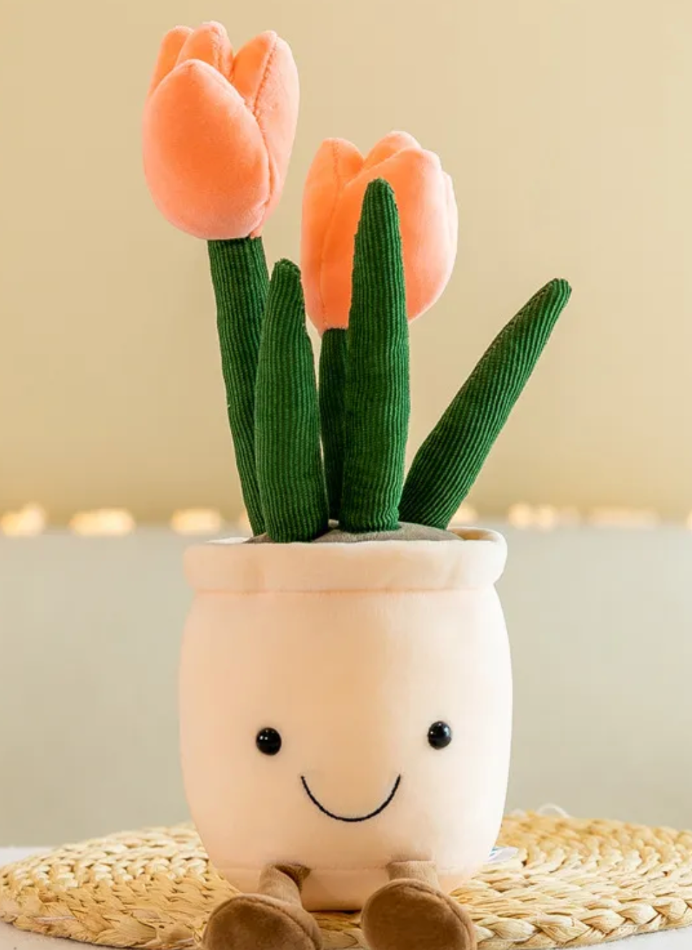 potted plant plush set Tulip Flower Potted Plant Plushies