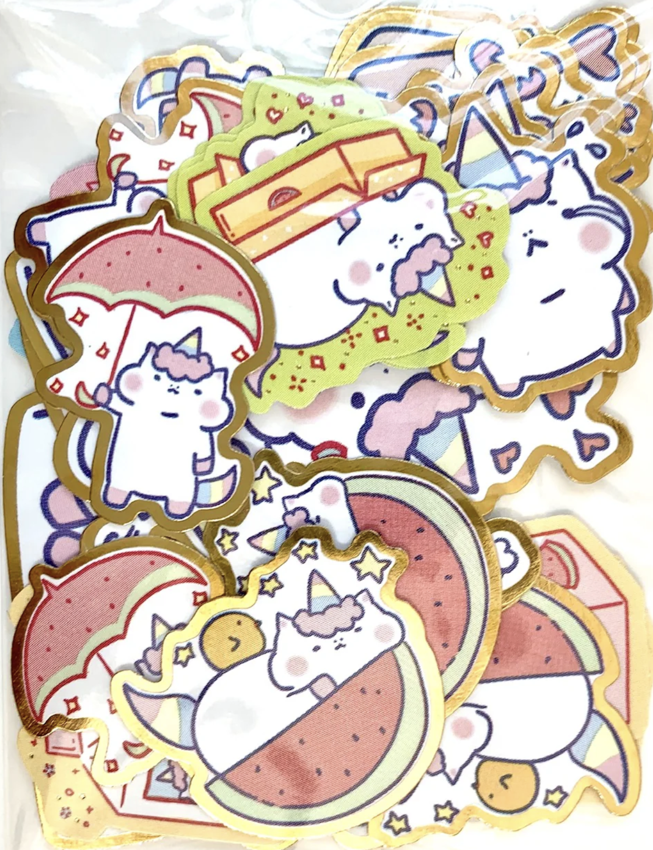 These amazing Unicorn Boba Kawaii Flake Sticker Bags can add personality to any notes, letters, planners, and more! Get creative and mix and match multiple stickers to create unique new stories. 