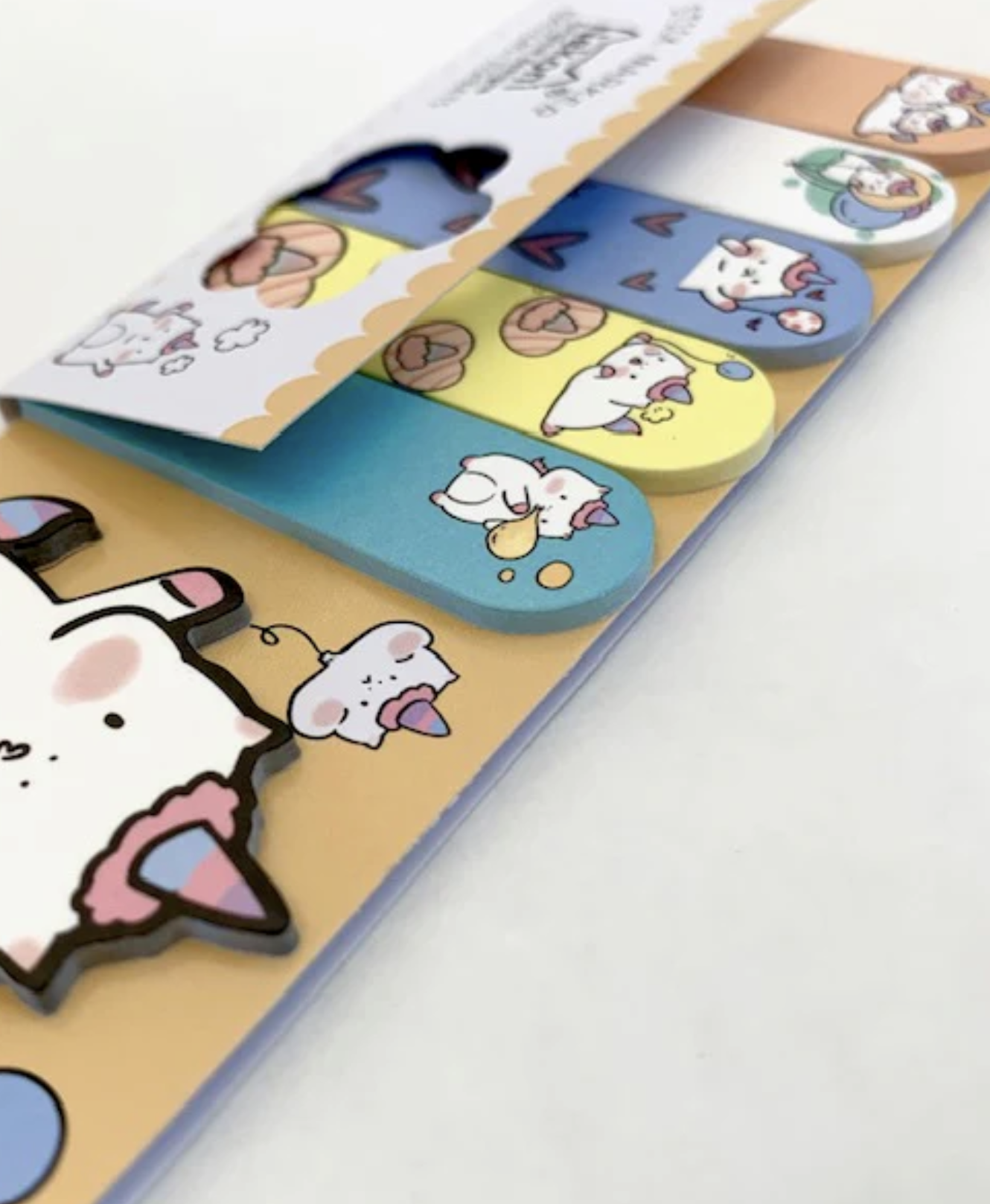 These little Unicorn Party Kawaii Sticky Index Notes are a delightful and perfect way for literally ‘keeping tabs’ on your life!  Just right for students from elementary, high school, to college, or for anyone who wants to stay organized, mark notes, set daily reminders, or keep your place in a book or ‘zine!