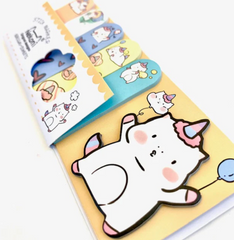 These little Unicorn Party Kawaii Sticky Index Notes are a delightful and perfect way for literally ‘keeping tabs’ on your life!  Just right for students from elementary, high school, to college, or for anyone who wants to stay organized, mark notes, set daily reminders, or keep your place in a book or ‘zine!
