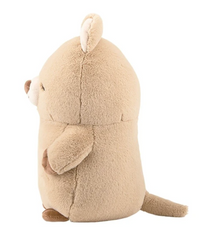 Calming Cuddlers are chubby plush animals with fluffy, round bodies that have gentle faces and peaceful color palettes. From the Korean Poksin series, which means "fluffy" in Korean.  This Wallaby Calming Cuddler Korean Plushie is a fluffy and cute hugging pillow that fits comfortably in both arms.