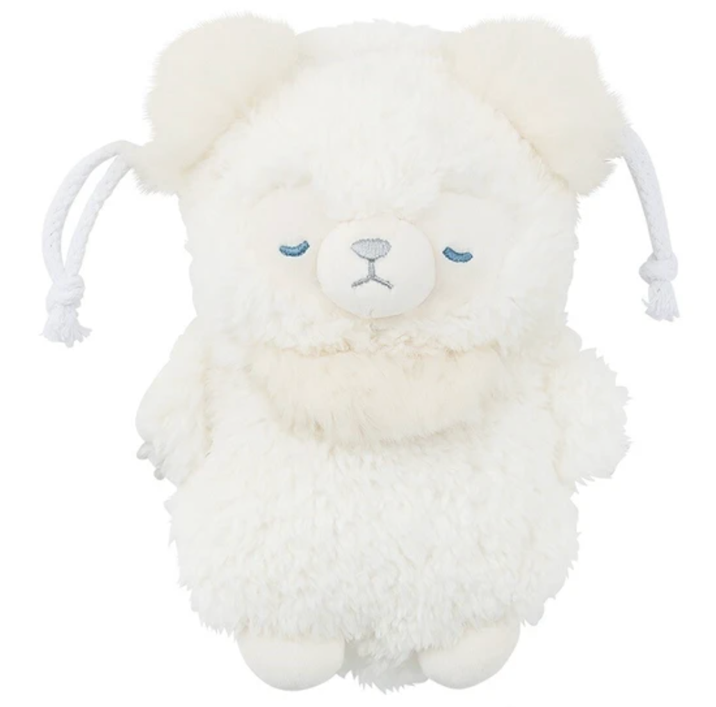 With its fluffy white fur and adorable face, the Whip the Polar Bear Plush Drawstring Pouch adds a touch of Arctic charm to your daily routine, ensuring long-lasting enjoyment with its durable construction.