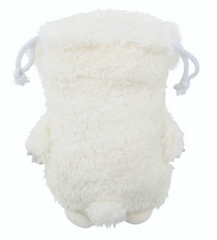 With its fluffy white fur and adorable face, the Whip the Polar Bear Plush Drawstring Pouch adds a touch of Arctic charm to your daily routine, ensuring long-lasting enjoyment with its durable construction.