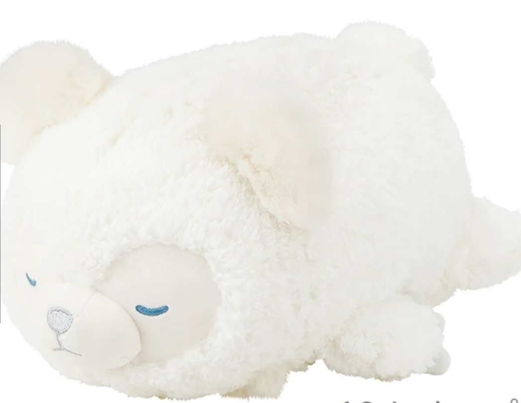 Whip the Polar Bear Plushie Bolster Cushion