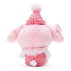 Dressed for the chilly weather, this Winter Knits n Poms My Melody Plushie is ready to bring warmth and joy to your plush collection with its snug winter accessories and irresistibly soft fur.

My Melody's classic charm shines through with a festive winter twist—the adorable snowflake embroidery adds extra warmth to this seasonal look. The pompom atop its beanie is to-die-for and the fur collar is keepin' it classy but cute!