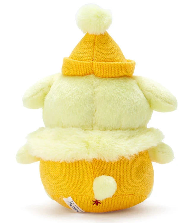 Dressed for the chilly weather, this Winter Knits n Poms Pompompurin Plushie is ready to bring warmth and joy to your plush collection with its snug winter accessories and irresistibly soft fur.

Pompompurin’s classic charm shines through with a festive winter twist—the adorable snowflake embroidery adds extra warmth to this seasonal look. The pompom atop its beanie is to-die-for and the fur collar is keepin' it classy but cute!