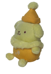 Dressed for the chilly weather, this Winter Pom Poms n Furs Pompompurin Plushie is ready to bring warmth and joy to your plush collection with its snug winter accessories and irresistibly soft fur.

Pompompurin’s classic charm shines through with a festive winter twist—the adorable snowflake embroidery adds extra warmth to this seasonal look. The pompom atop its beanie is to-die-for and the fur collar is keepin' it classy but cute!