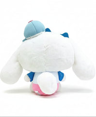 Say hello to the cutest little guy in the galaxy! This Y2K Heisei Cinnamoroll Plushie is dressed to impress in his adorable star-shaped shades, tiny cap, and Y2K attire. With his rosy cheeks and sweet smile, he’s ready to bring the maximum cuteness to your day. He may look innocent, but don’t let those sparkly glasses fool you—this little dude knows he’s the main character.