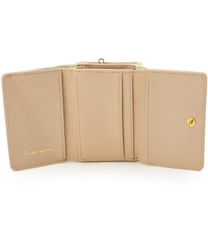 Add a touch of adorable charm to your daily essentials with this Yellow Pompompurin Sanrio Gold Bow Wallet! Perfect for fans of the beloved Sanrio character, Pompompurin, this wallet is as functional as it is cute.

Featuring Pompompurin in a baby yellow design, the wallet is accented with a stylish gold bow and gold clasp, giving it a chic, feminine look.

Made from durable synthetic leather, with multiple compartments for cards, cash, and coins.