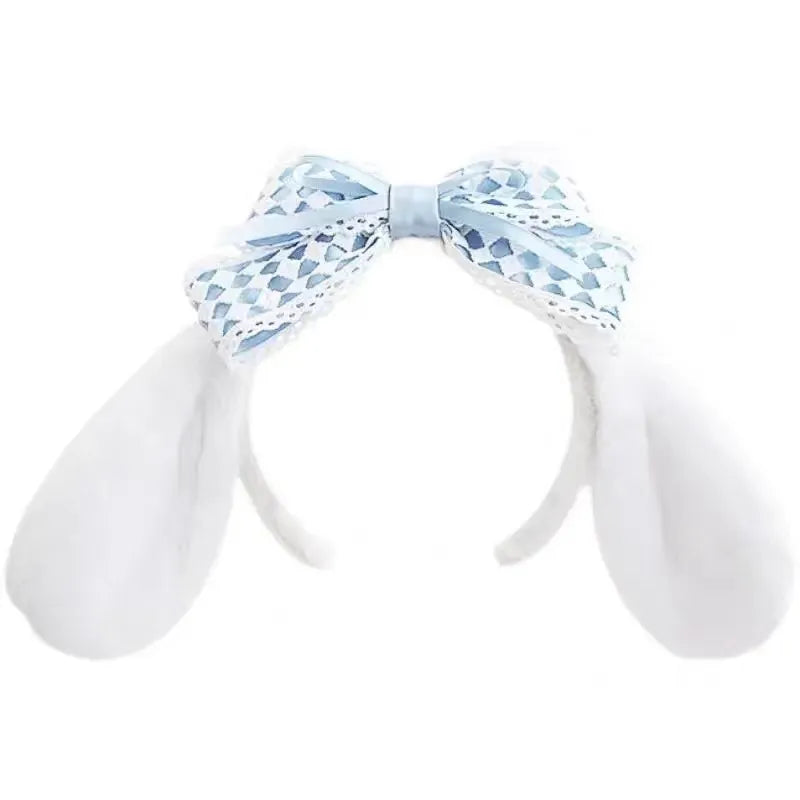 Cinnamoroll Lace Bow Plush Ears Headband