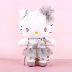 Graceful Ballerina Silver Hello Kitty Plushie