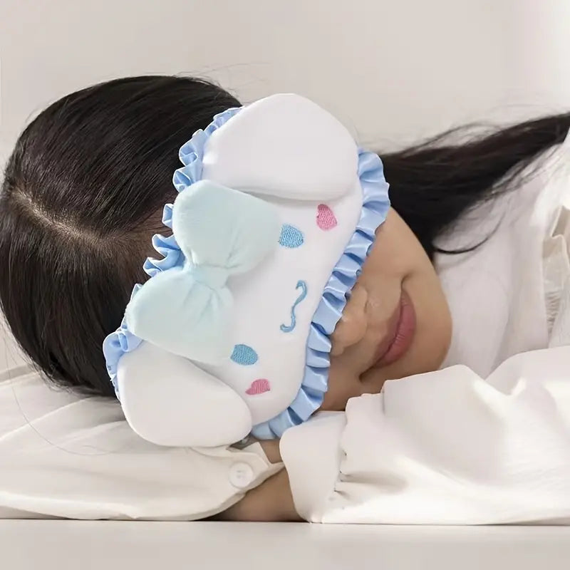 My Melody Ruffle Plush Bedtime Sleep Mask with Ice Pack