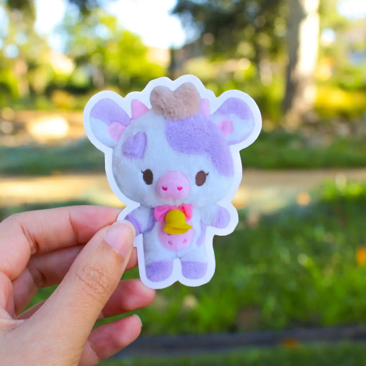 Jolene the Cow Plushie Sticker