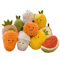 perfect gift for fruit enthusiasts, veggie lovers, or just someone who appreciates adorable plush toys, our Assorted Fruit and Vegetable Produce Plushies are sure to bring a little extra cheer in their life. Banana stuffed animal