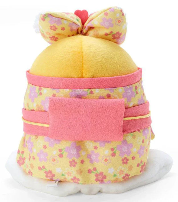 Yellow Cherry Blossom Kimono Gudetama Plushie | Sanrio Japan Egg