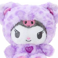 Show off your wild side and that of your plush collection with the Kuromi Purple Leopard with Glitter Jelly Heart Plushie This unique version of Kuromi features a trendy purple leopard print pattern, making it both stylish and cuddly, and a very cool glitter jelly heart on its belly adds an extra dash of irresistible cuteness.


The purple leopard print gives this Kuromi plush an edgy, fashion-forward look, while the glitter jelly heart adds a sweet sparkling touch of love to the world!