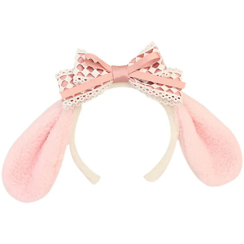 Cinnamoroll Lace Bow Plush Ears Headband