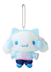 Cinnamoroll 90s Streetwear & Headphones Heisei Pop Plush Keychain