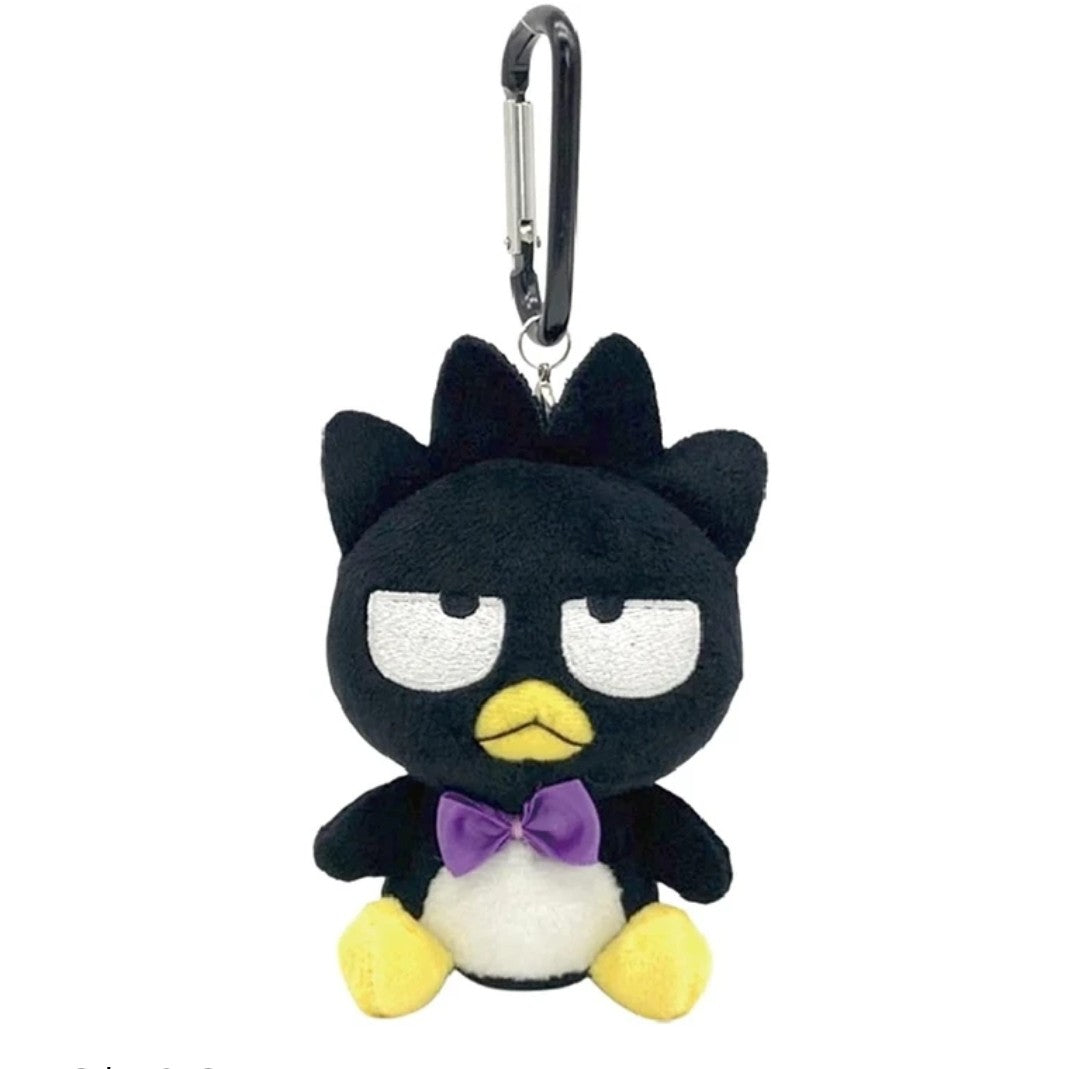 Bad Badtz Maru Purple Bow Tie Carabiner Plush Keychain