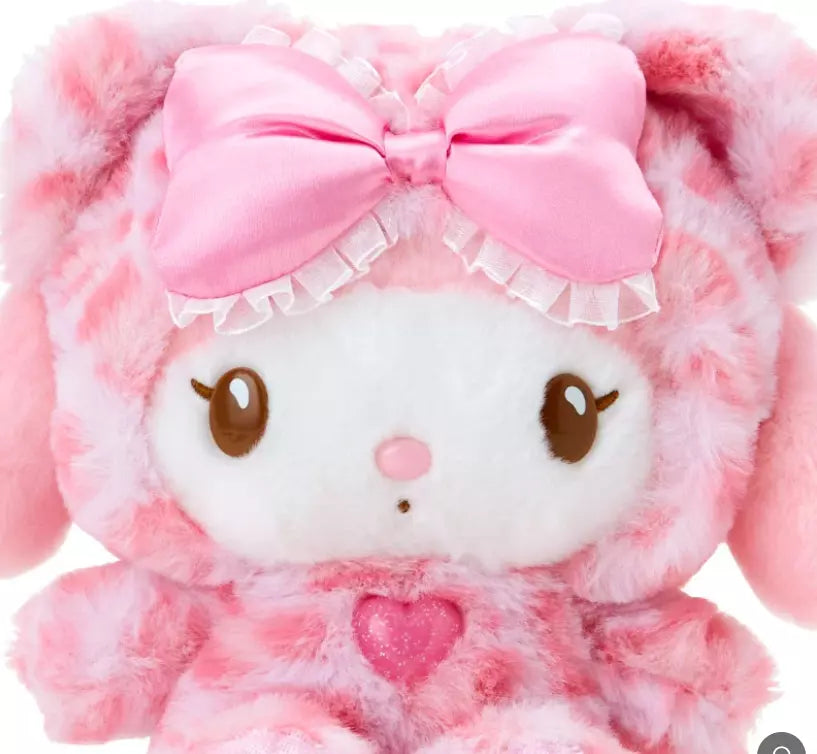 The My Melody Pink Leopard with Glitter Jelly Heart Plushie is a sweet and stylish twist on this Sanrio character's usual happy sweetness. My Melody’s kind eyes and sweet smile, plus a playful glittery heart detail that adds an extra sparkle makes this a stand out gift or piece to any plushie, Sanrio, or My Melody collection.


The pink leopard print gives this plush a trendy, fun vibe, while the glitter jelly heart adds a bit of shimmer to make My Melody’s sweet look even more special!